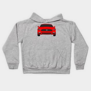 Ford Mustang Front End Race Red Kids Hoodie